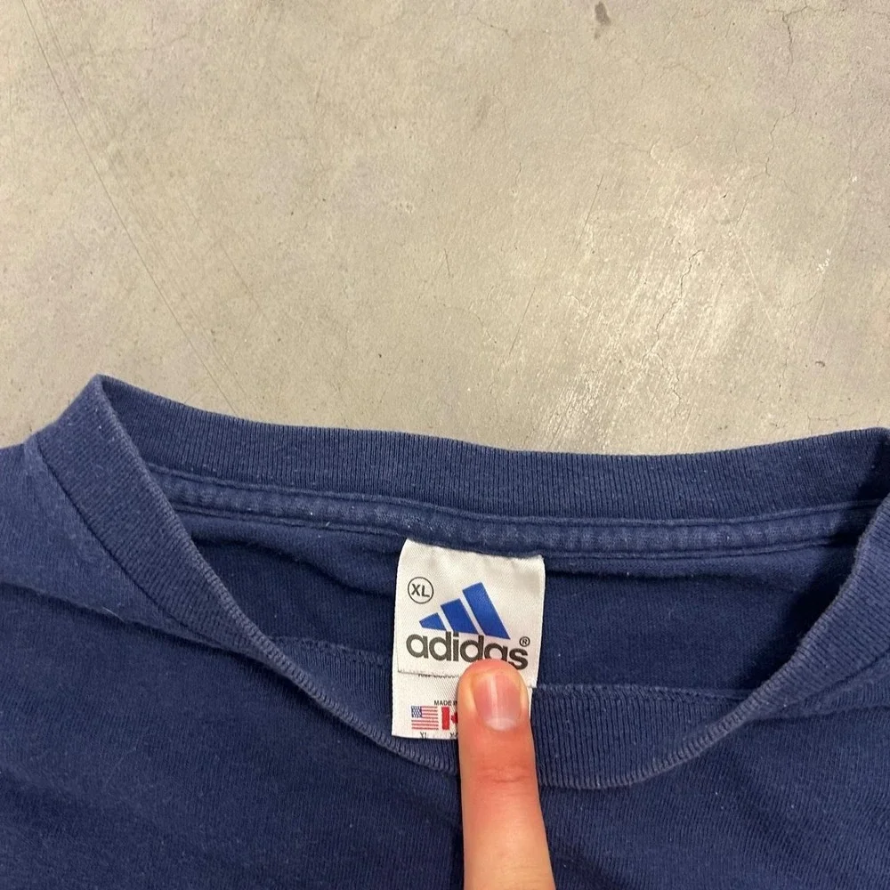 Y2K Adidas Soccer Boxy Spellout Shirt